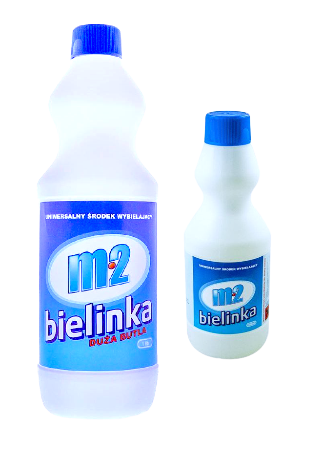 zdjęcie przedstawiające produkt "m2 bielinka duża" oraz "m2 bielinka, bielinka butelka 1l oraz butelka 0,5l